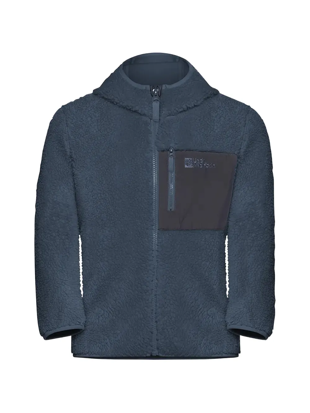 JACK WOLFSKIN Ice Curl hooded fleece hoodie Blauw