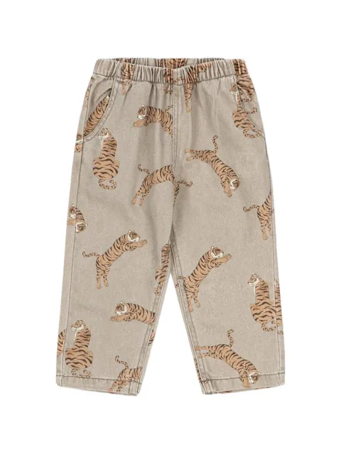 Konges Sløjd Magot tiger-print trousers