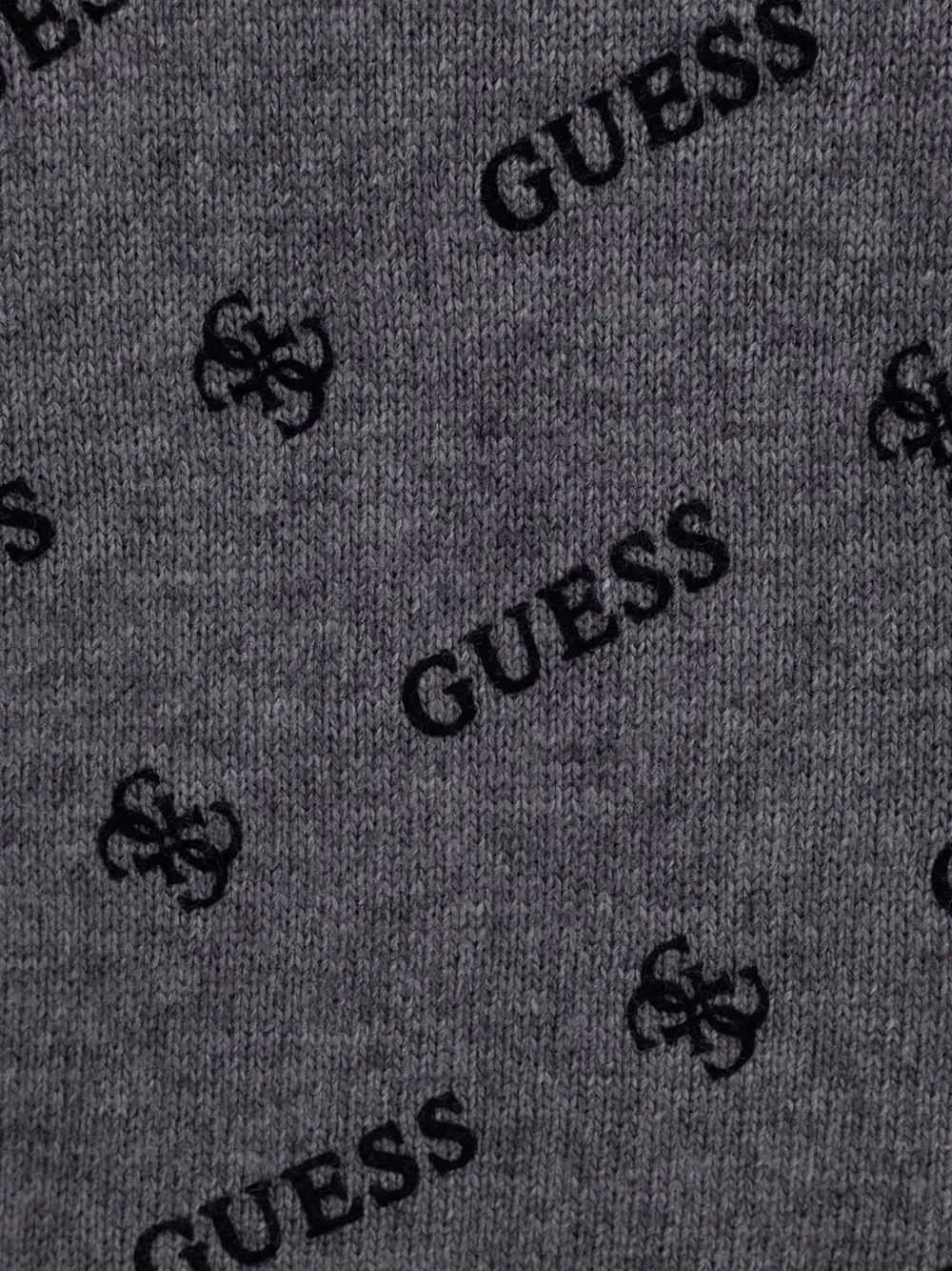 guess kids logo-print knitted tracksuit Grijs