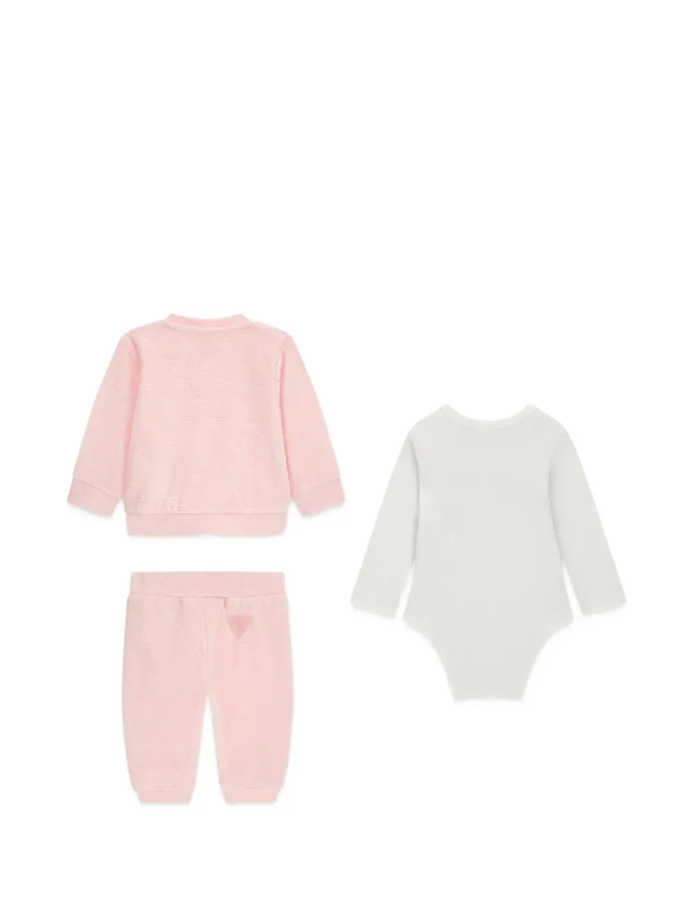 guess kids Monogram-pattern tracksuit set (set of three) Roze