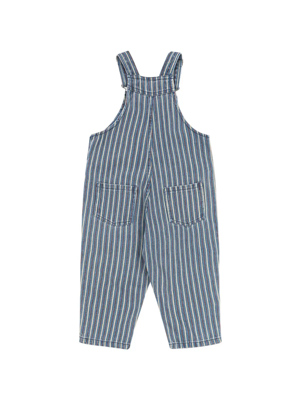 Konges Sløjd Magot denim tuinbroek met streep-print Blauw