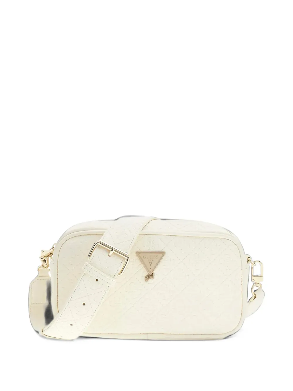 guess kids quilted logo-embossed cross body bag - Toni neutri