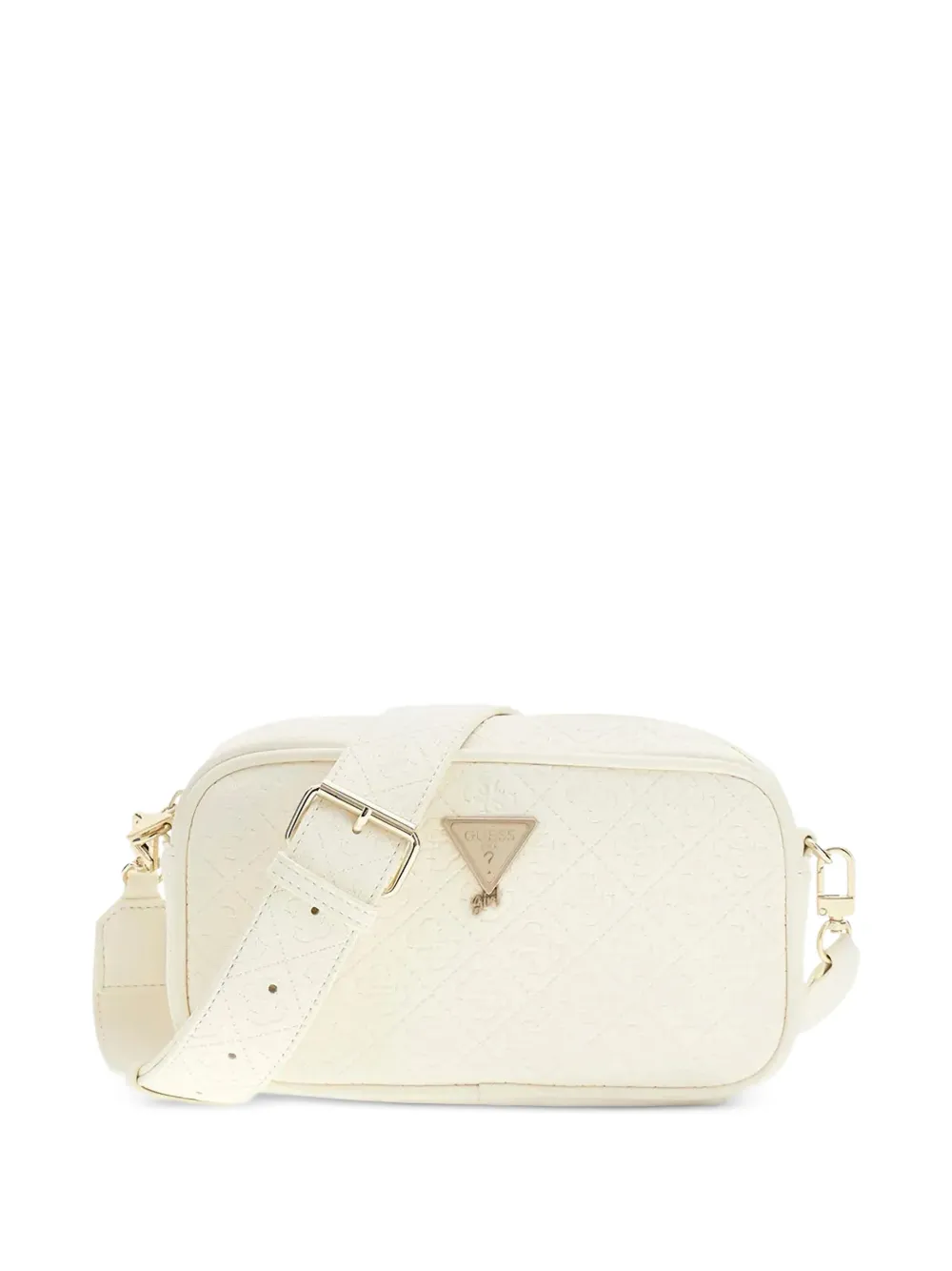 guess kids quilted logo-embossed cross body bag - Toni neutri