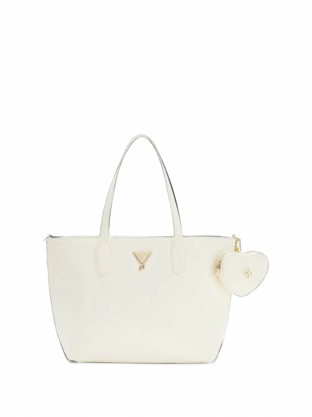 Guess kids logo-embossed tote bag Beige