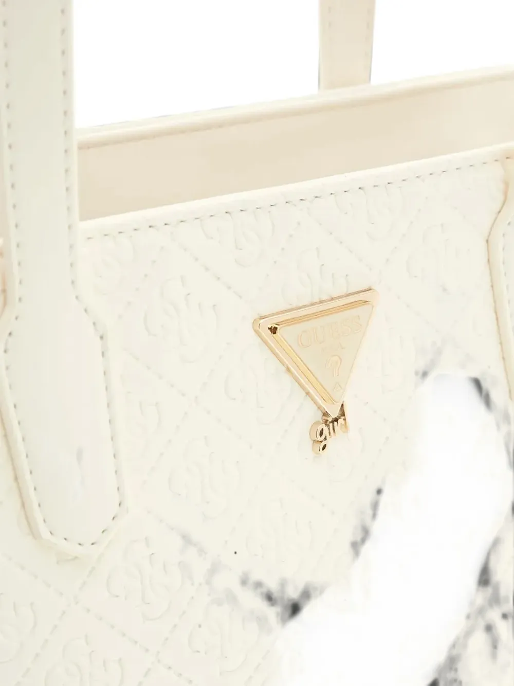 guess kids logo-embossed tote bag Beige