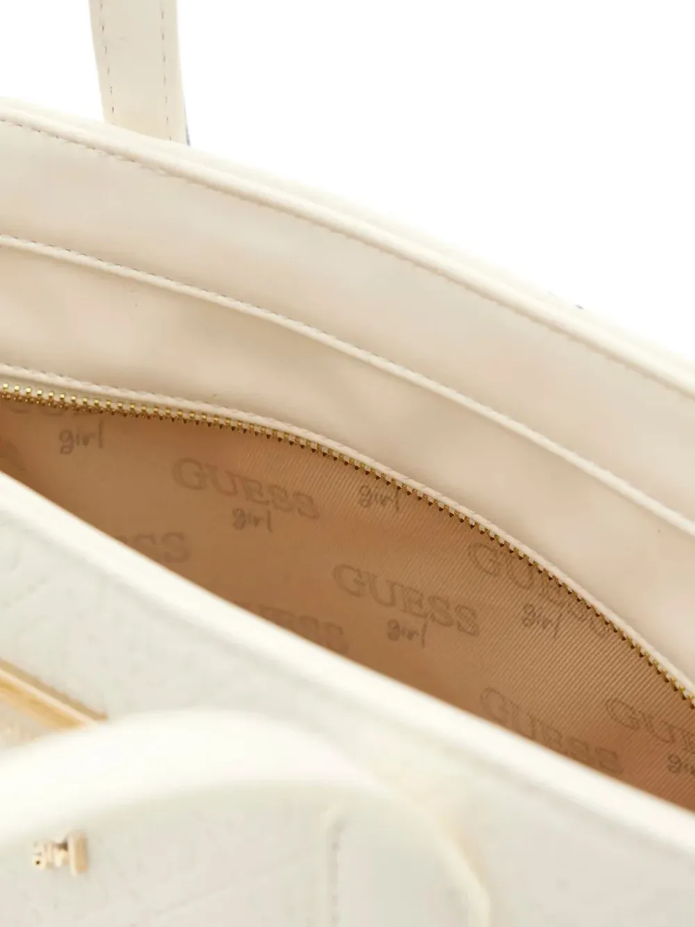 guess kids logo-embossed tote bag Beige