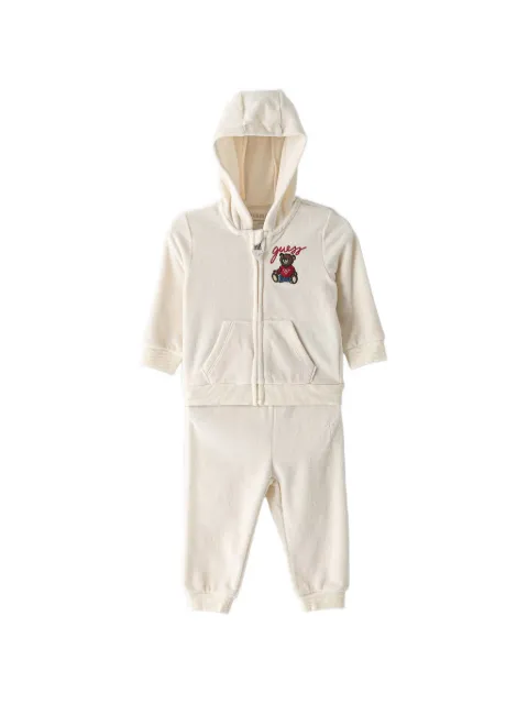 guess kids bear-embroidered tracksuit set (set of two)
