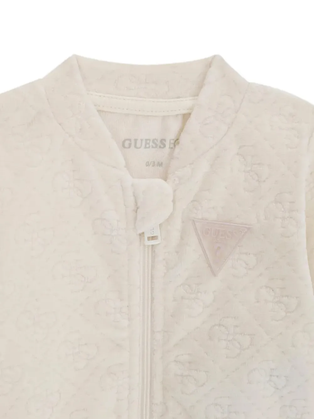 guess kids logo-embroidered tracksuit set (set of three) Beige