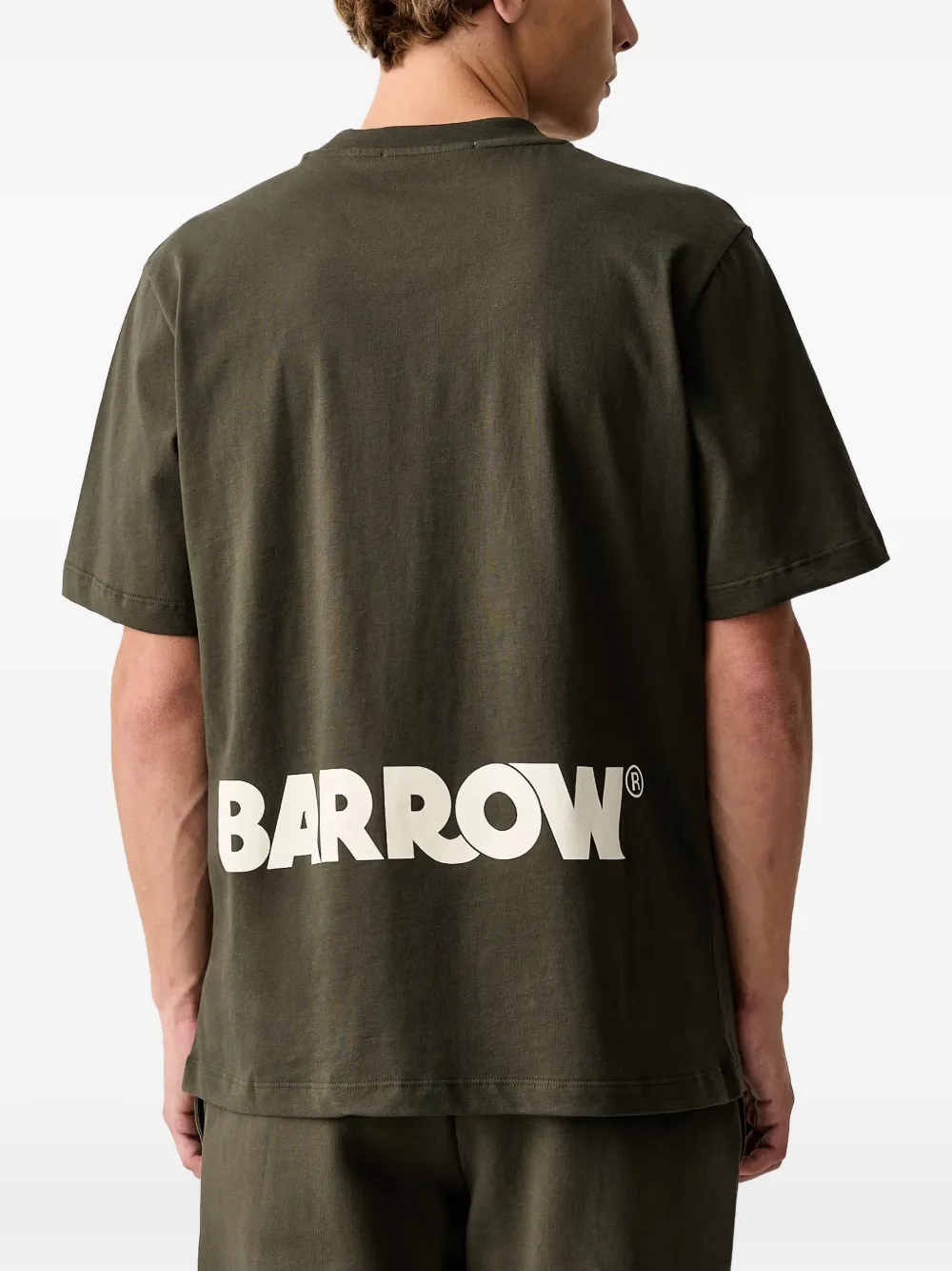 BARROW logo-print T-shirt Groen