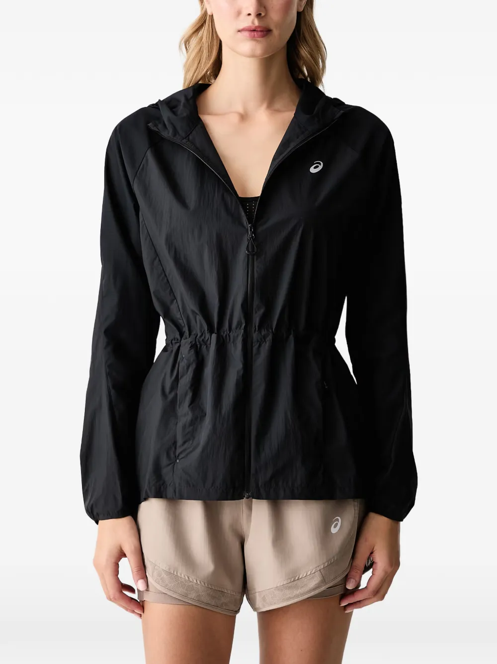 ASICS drawstring-waist hooded jacket
