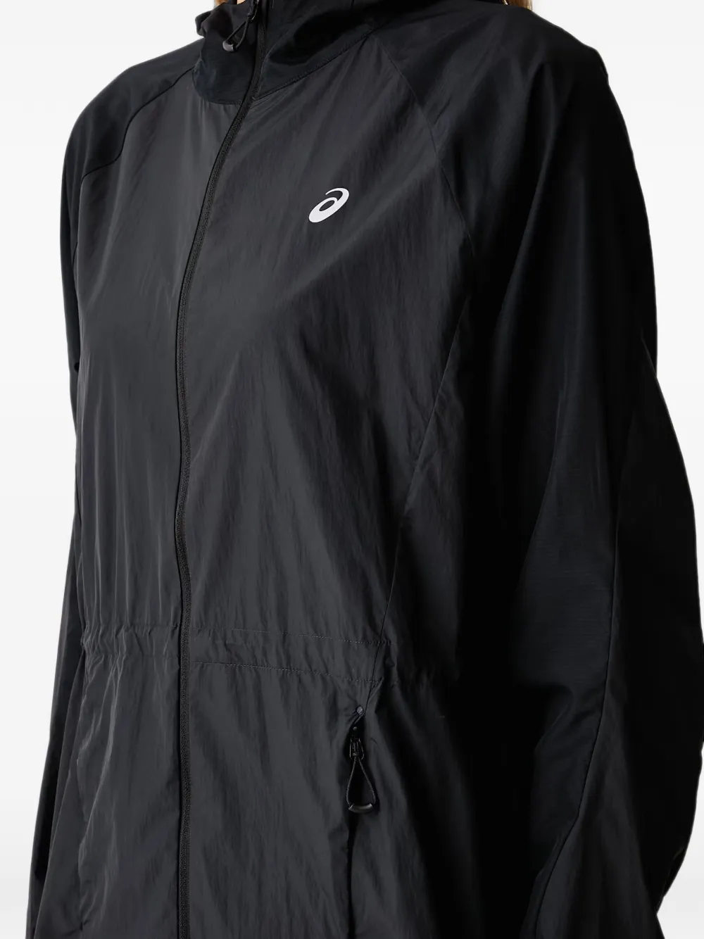 ASICS Jack met capuchon Zwart
