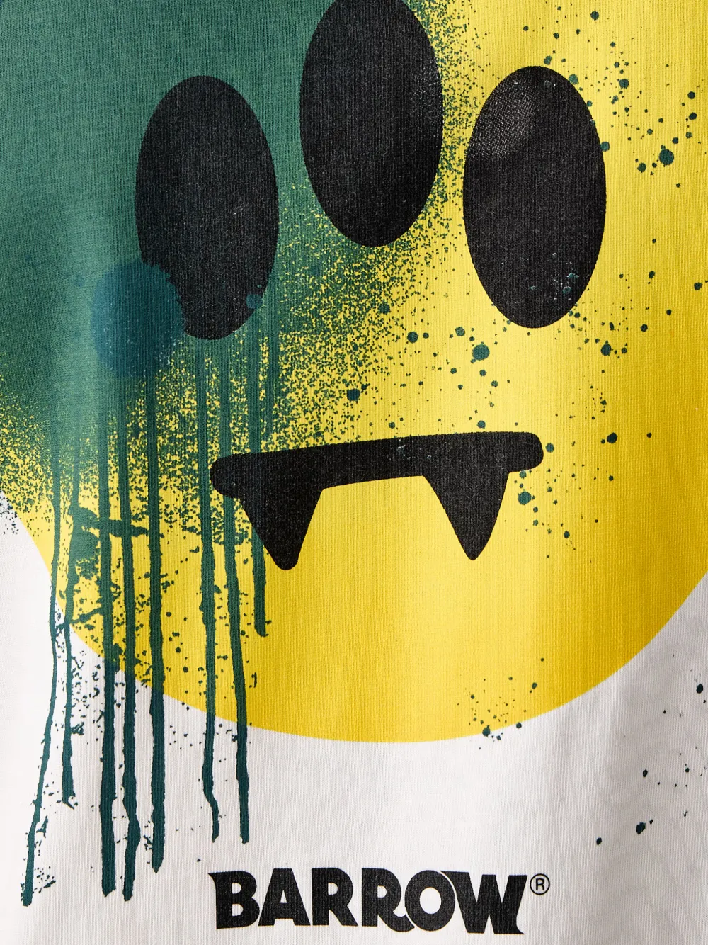 BARROW T-shirt met print Wit