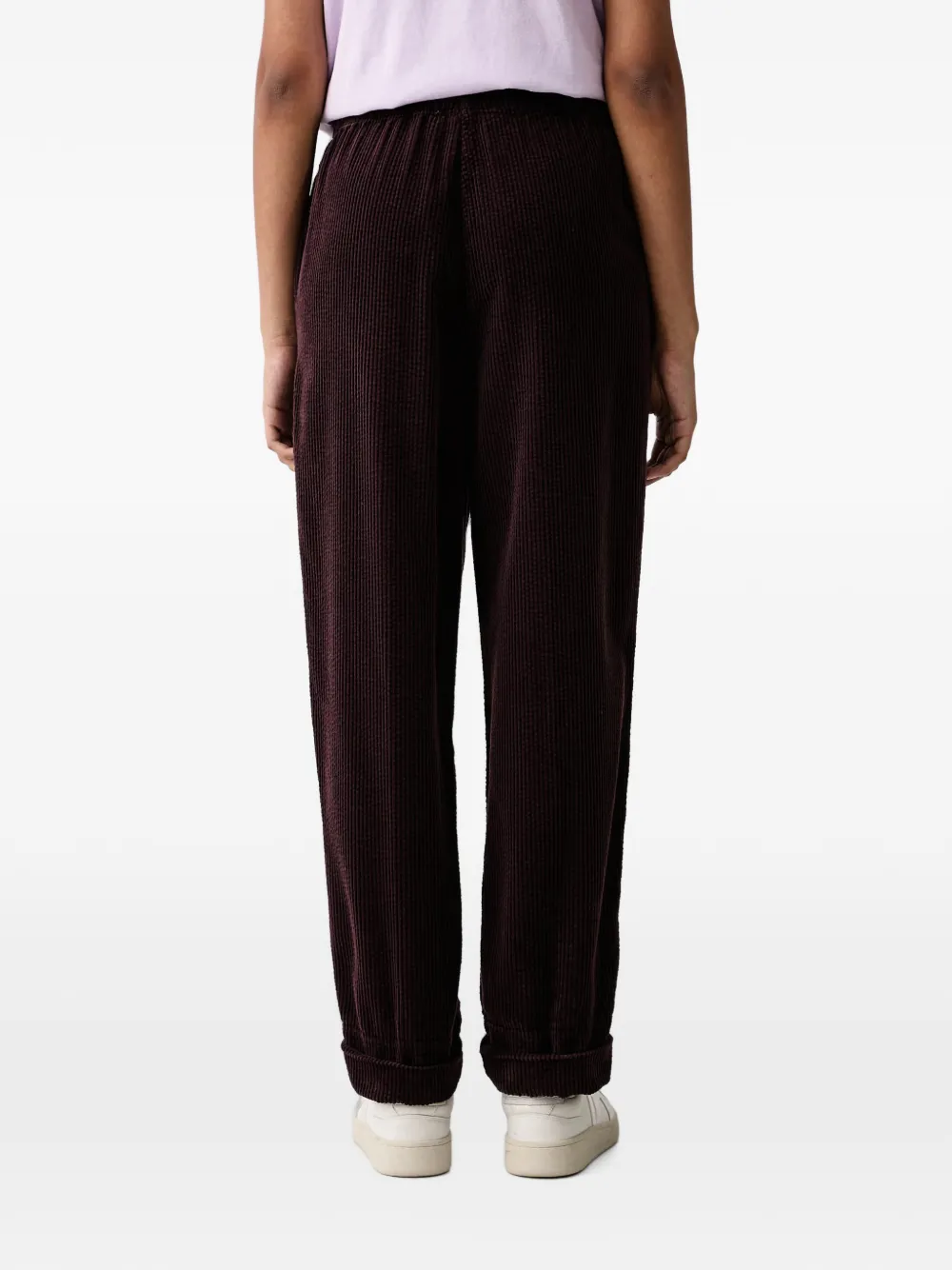 American Vintage The Padow corduroy elasticated-waist trousers Bruin