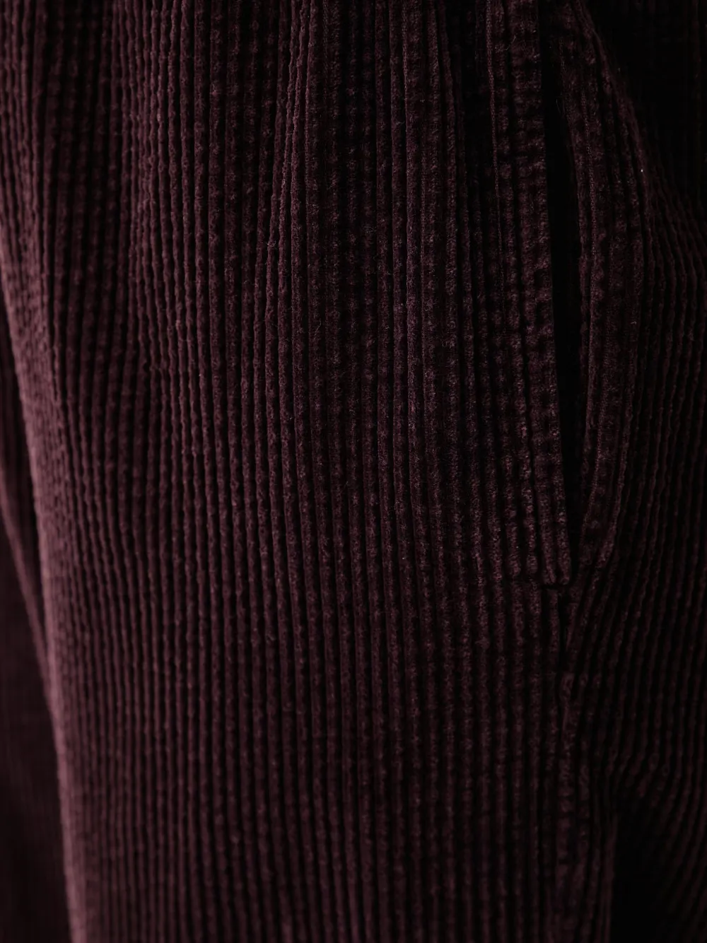 American Vintage The Padow corduroy elasticated-waist trousers Bruin