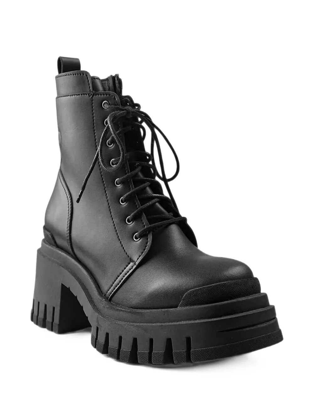 Altercore bottines lacées Lacerta à semelle épaisse - Noir