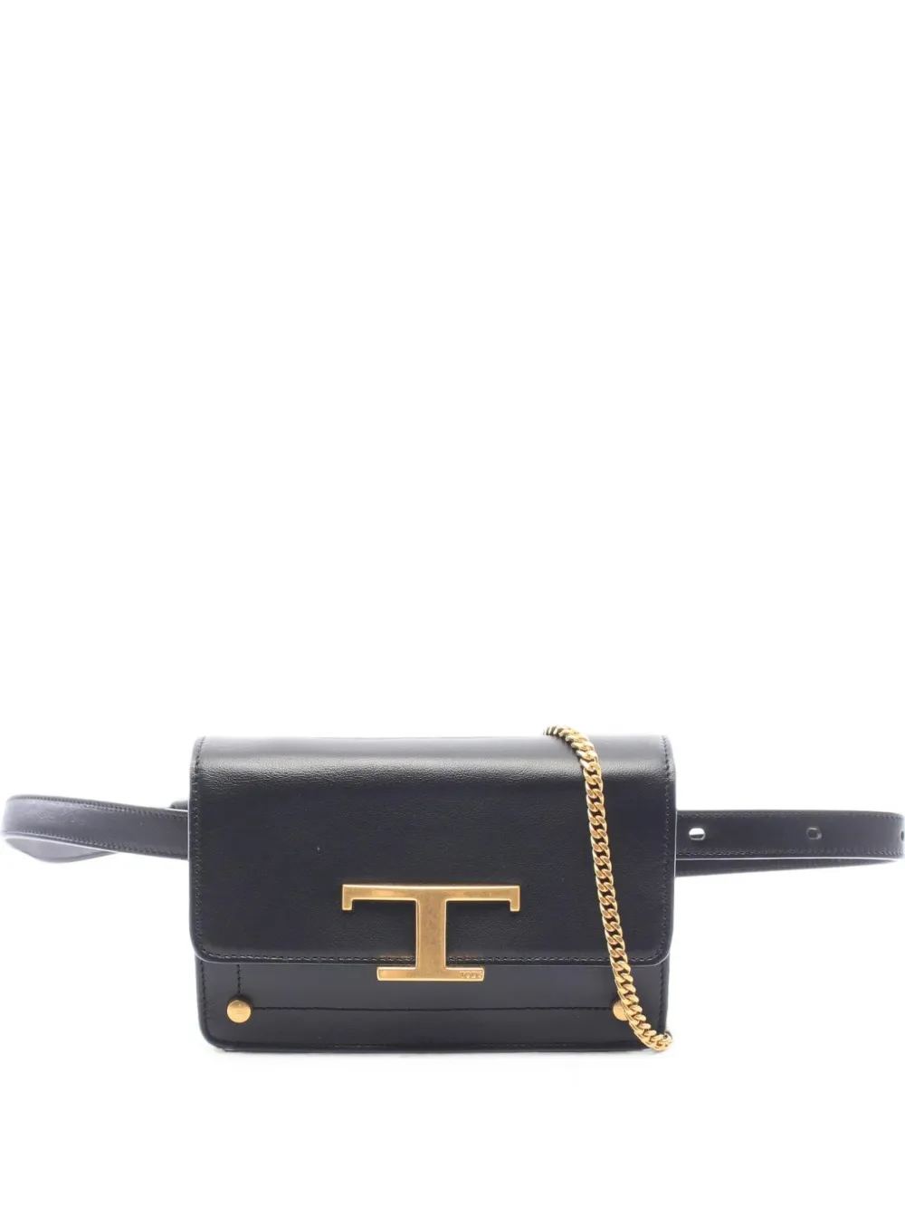 Tod’s Vintage 2010s T-Timeless belt bag in Black