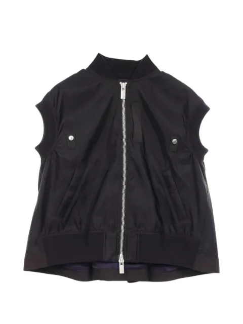 sacai 2010s zip-up bomber jacket