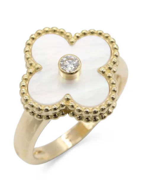 Van Cleef & Arpels Pre-Owned 2010s Vintage Alhambra Mother of Pearl ring