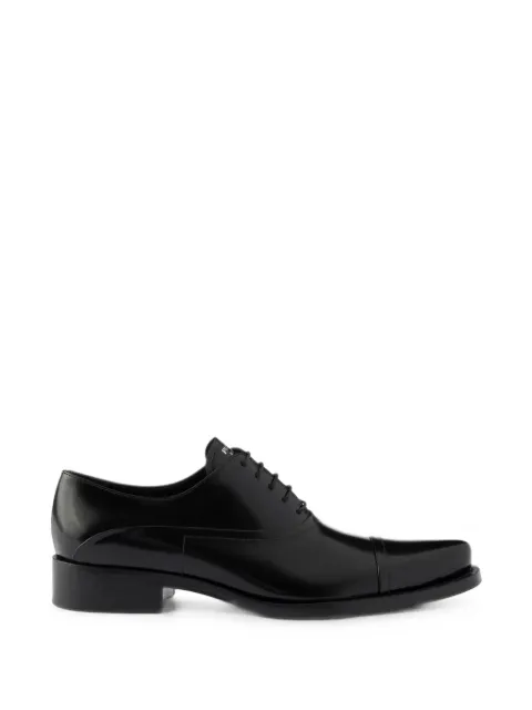 Prada polished leather sneakers