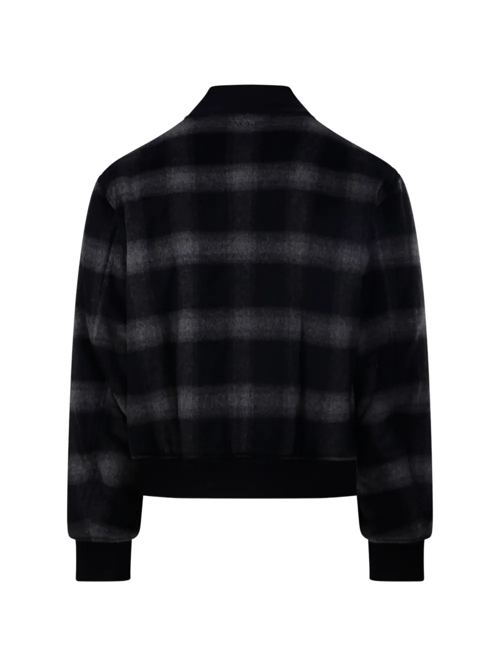 Off-White Geruit bomberjack Zwart