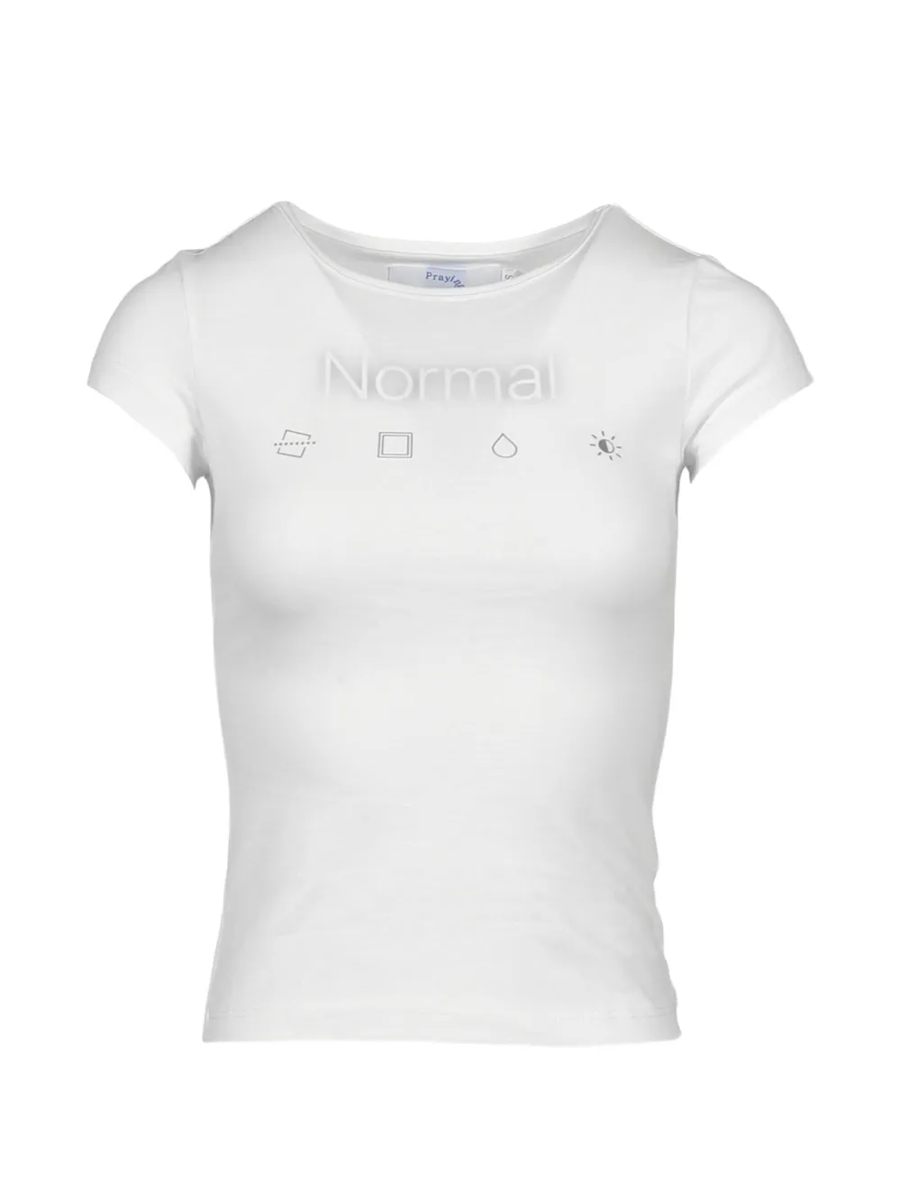 Praying Normal Graphic-print T-shirt In White