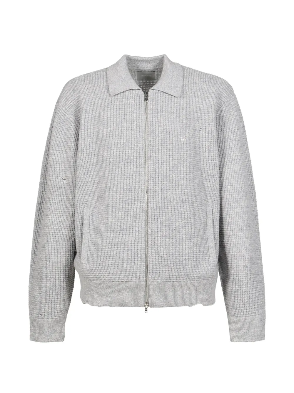 CEDARWOOD distressed waffle-knit cardigan