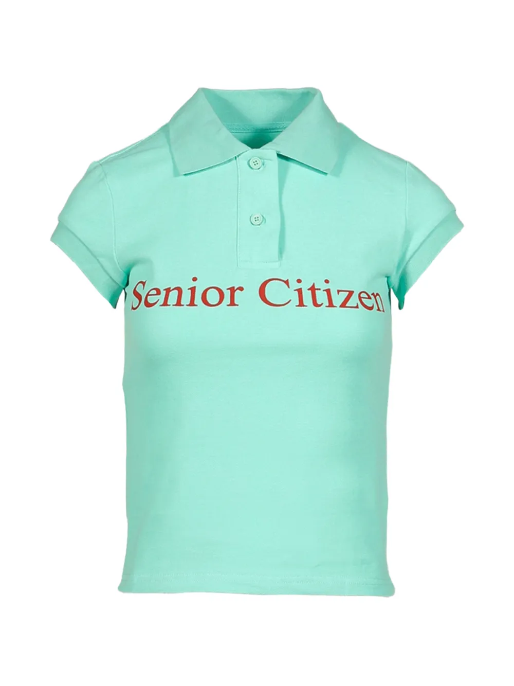 Praying graphic-print polo shirt