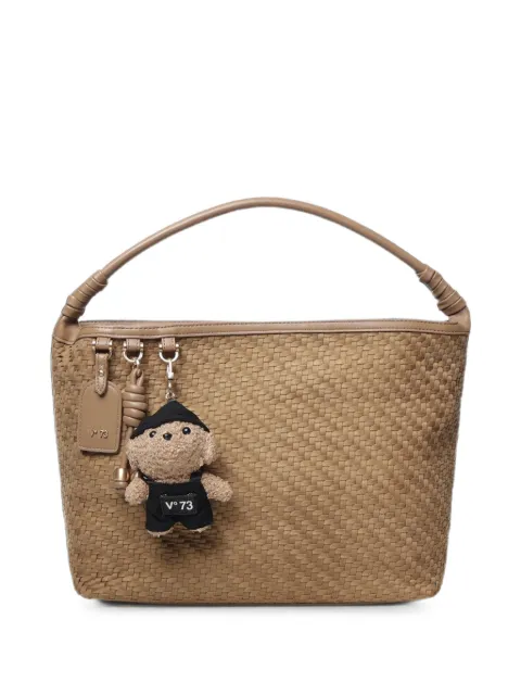 V°73 woven-effect shoulder bag