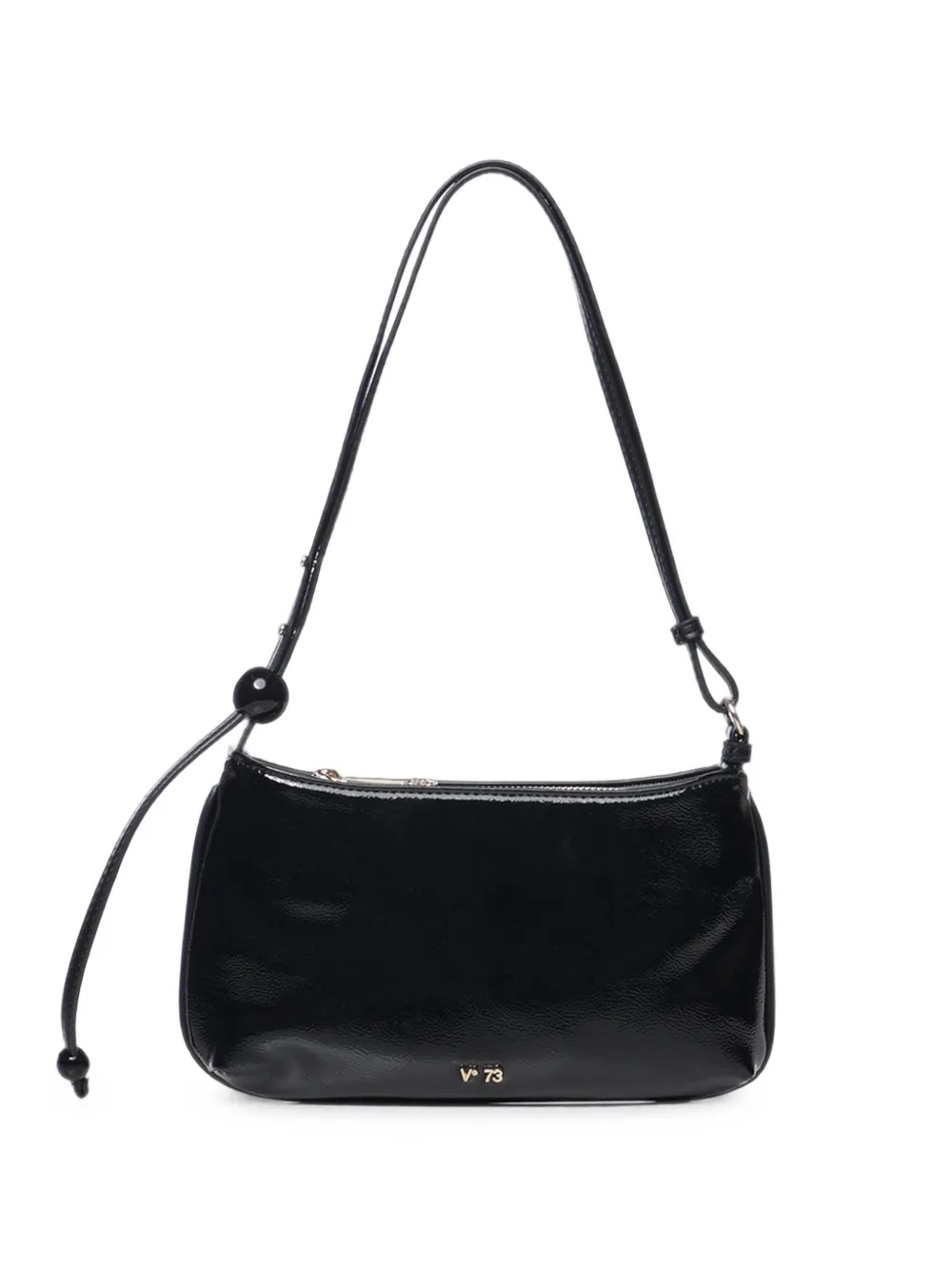 V73 Sphere-detail Adjustable Shoulder Bag In Black