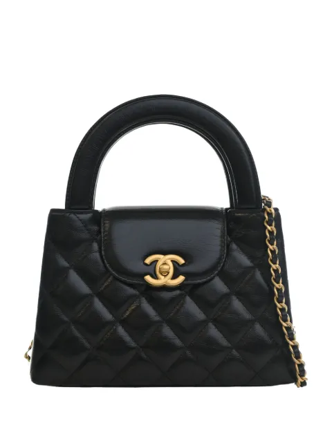 CHANEL Pre-Owned bolsa satchel Kelly nano de piel de becerro envejecido 2021-2026