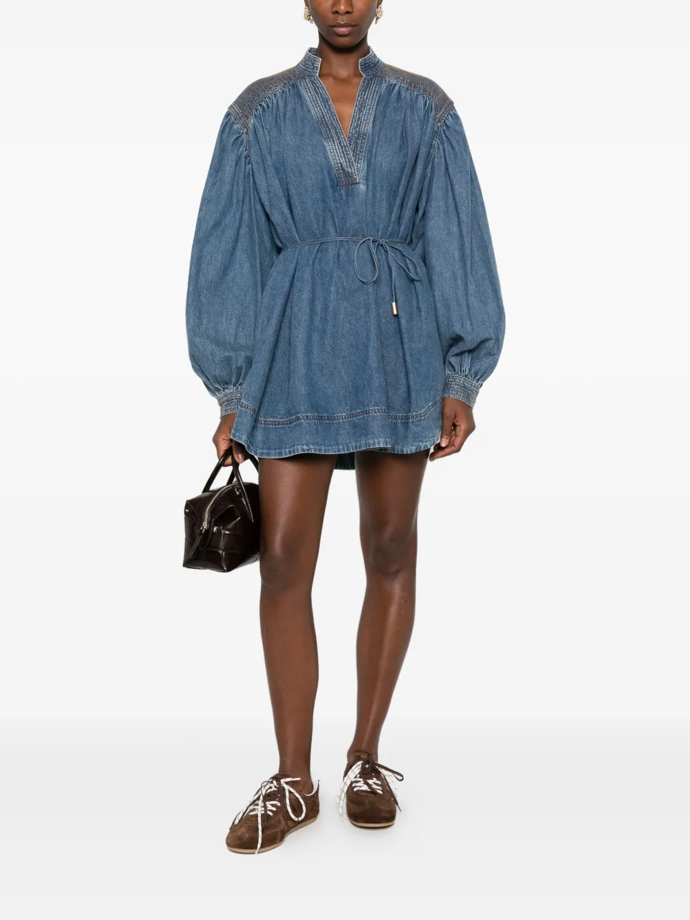 Aje Viva denim mini-jurk Blauw