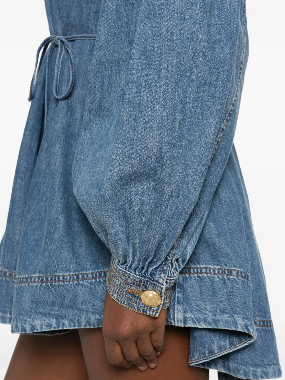 Aje Viva denim mini-jurk Blauw