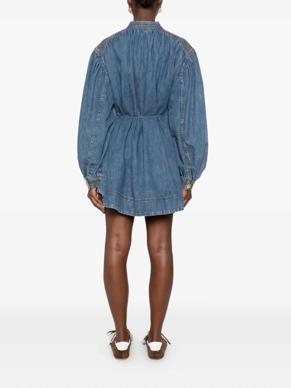 Aje Viva denim mini-jurk Blauw