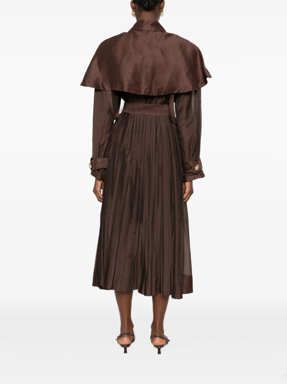 Aje Whisper trenchcoat Bruin