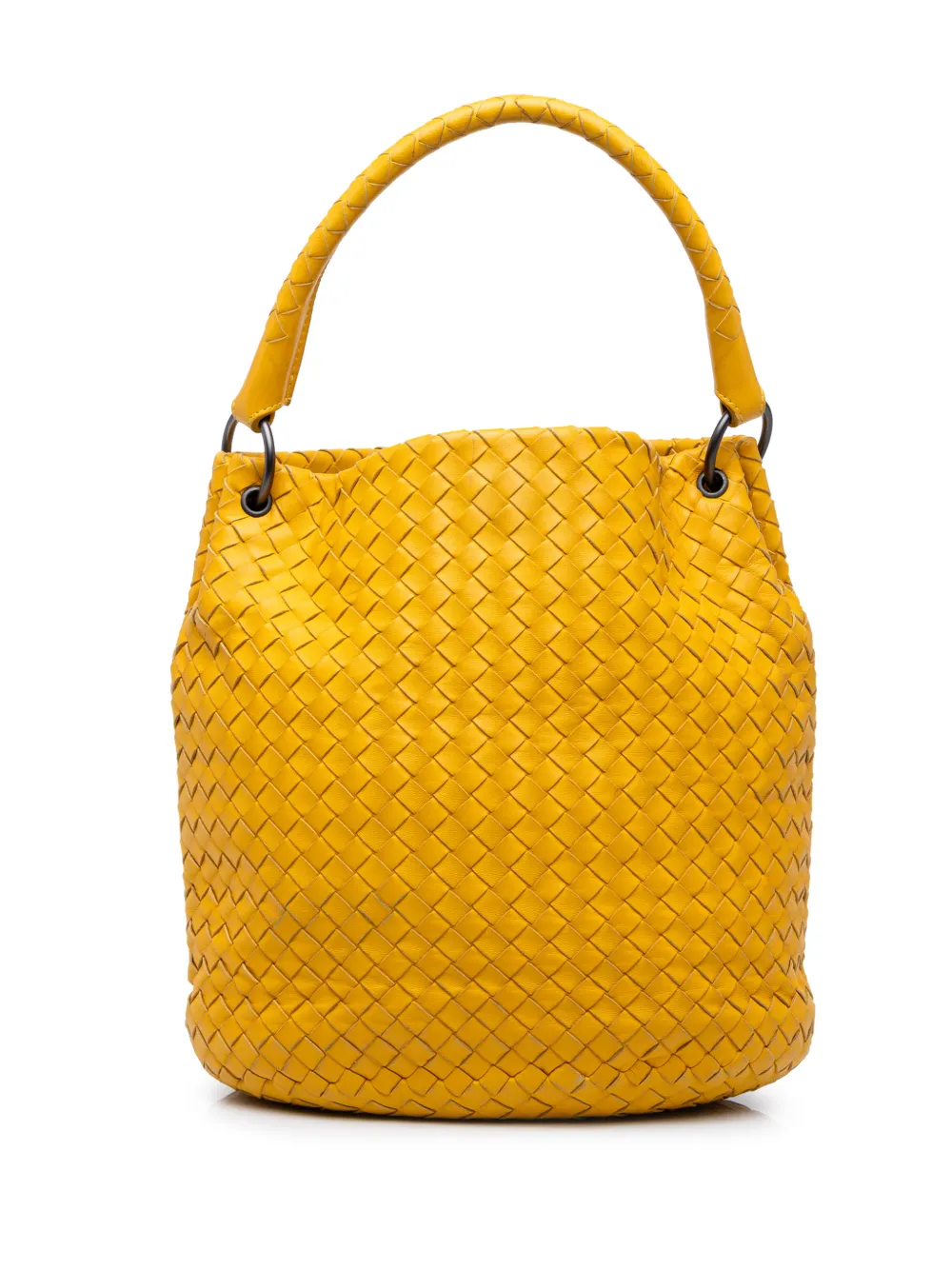 Bottega Veneta Pre-Owned 2012-2026 Nappa Intrecciato bucket bag - Giallo