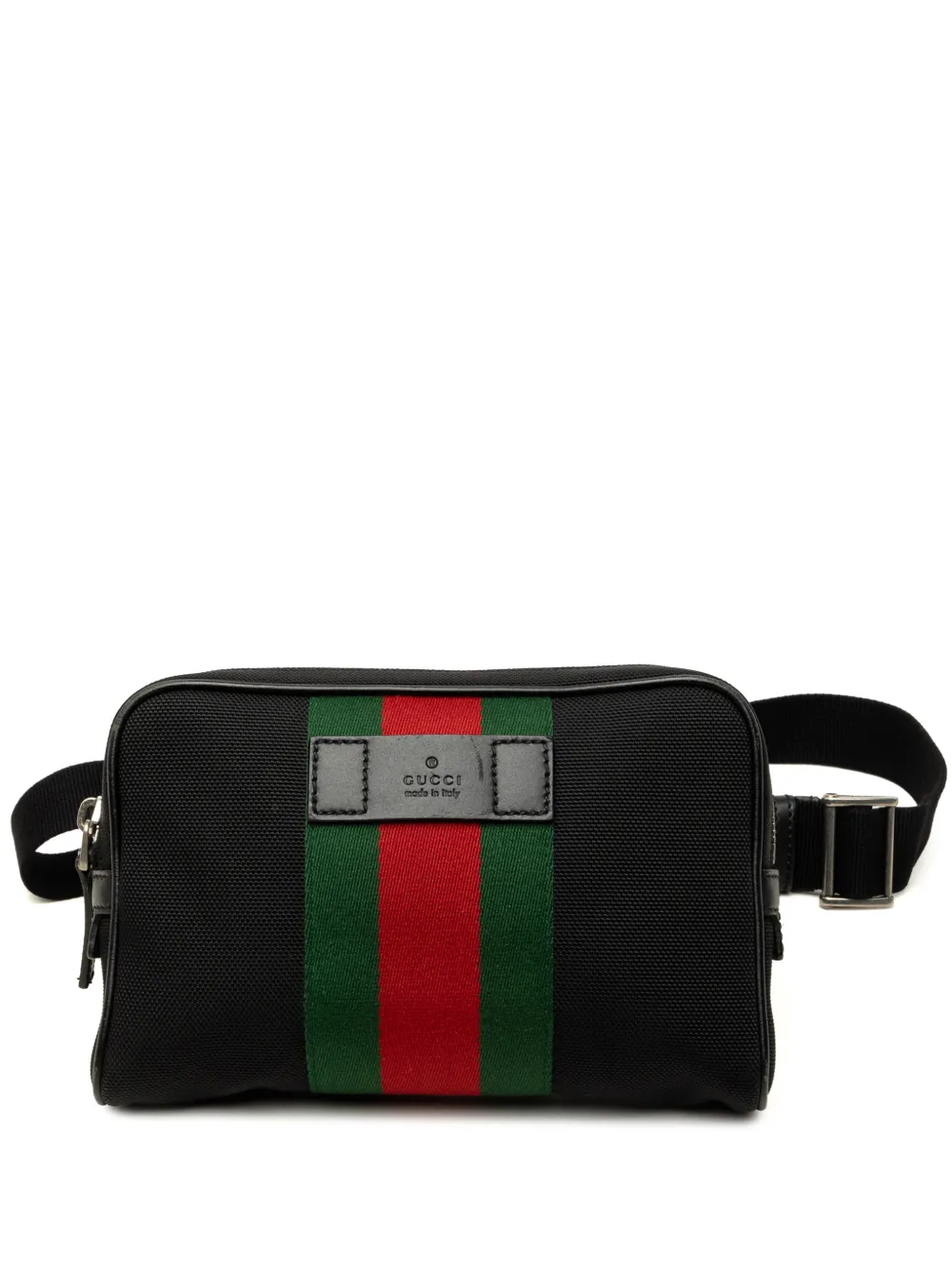 Gucci Pre-Owned sac banane Techno Web (2000-2015) - Noir