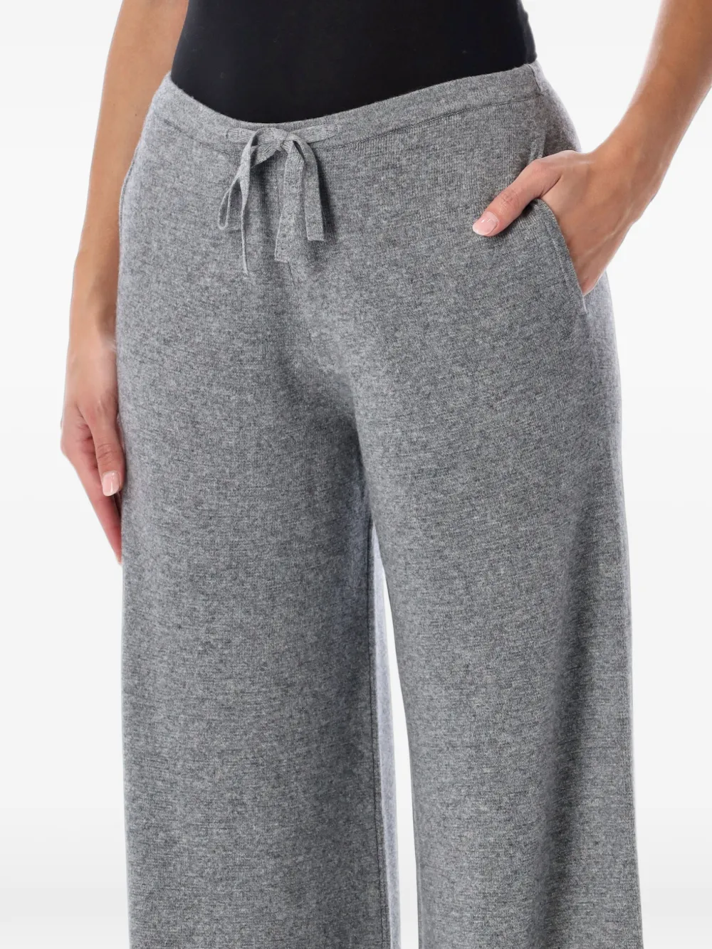 Rhea Broek met wijde pijpen Grijs