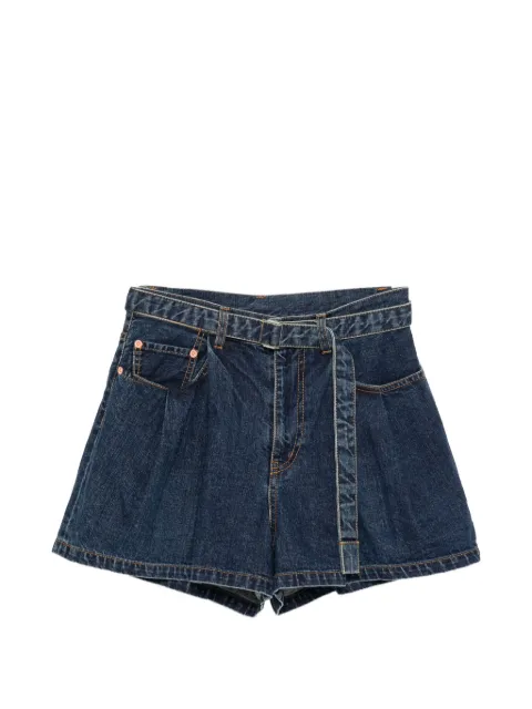 sacai denim shorts