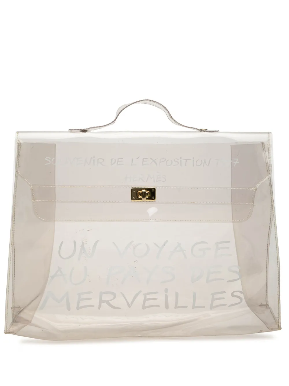 Hermès Pre-Owned 1997 Vinyl Souvenir De L Exposition Kelly handbag - Bianco