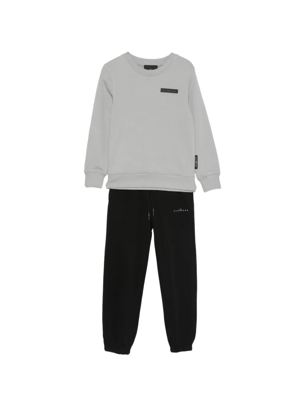 John Richmond Junior logo-patch tracksuit - Nero