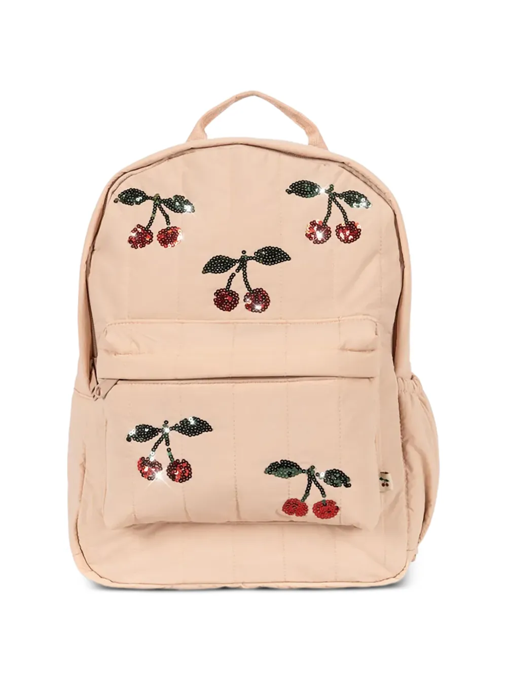 Konges Sløjd Juno sequin-cherry quilted backpack - Rosa