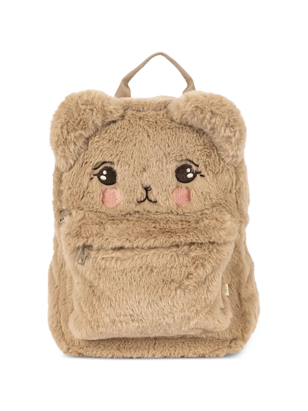 Konges Sløjd teddy bear faux-fur backpack - Toni neutri
