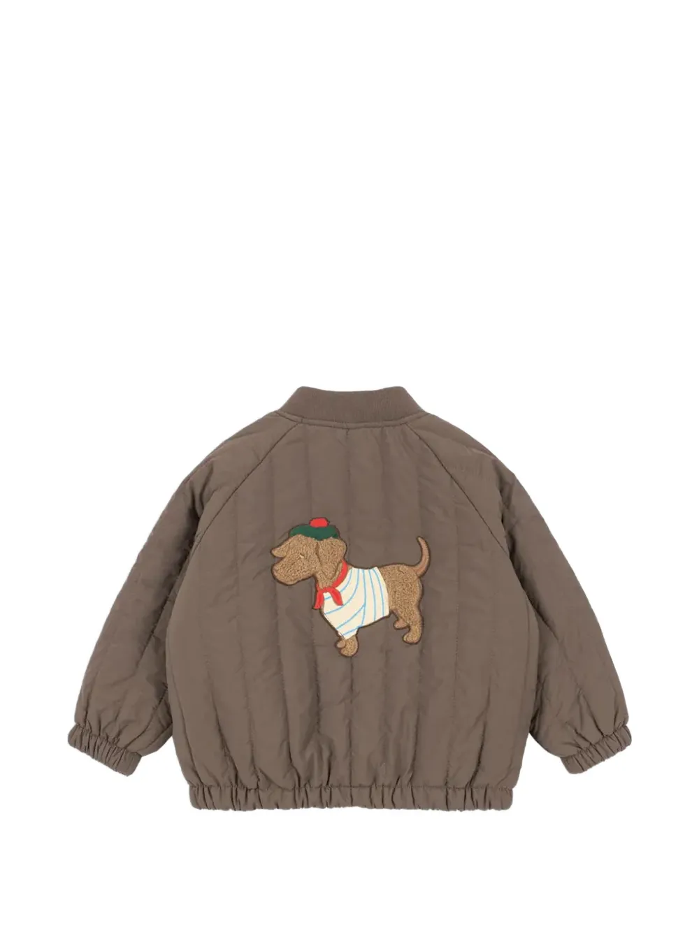Konges Sløjd Juno quilted dog-patch jacket Bruin