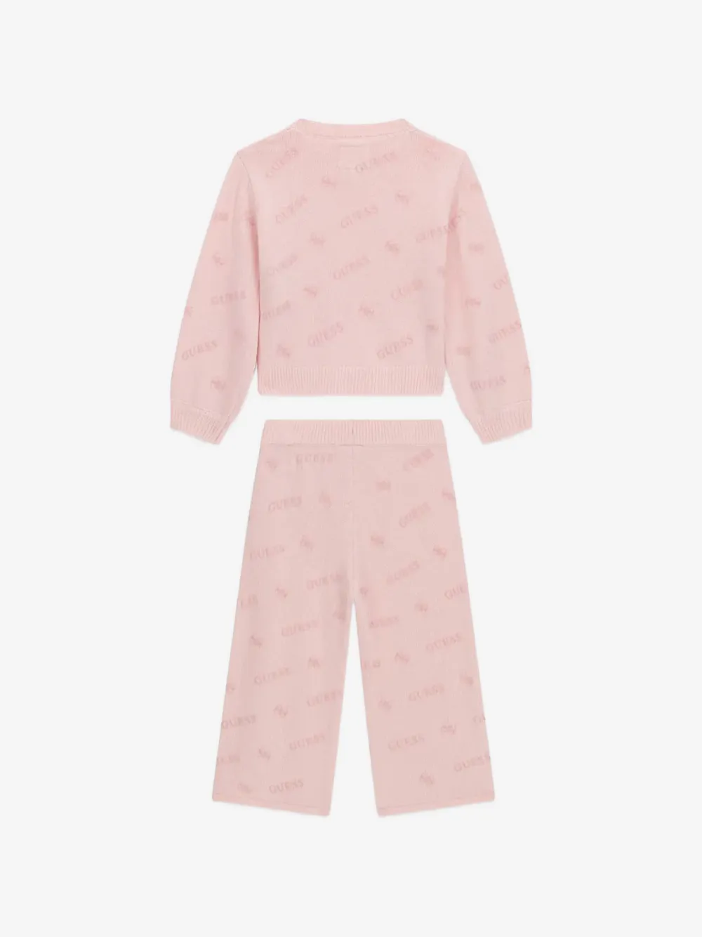 guess kids 로고 패턴 니트 트랙수트