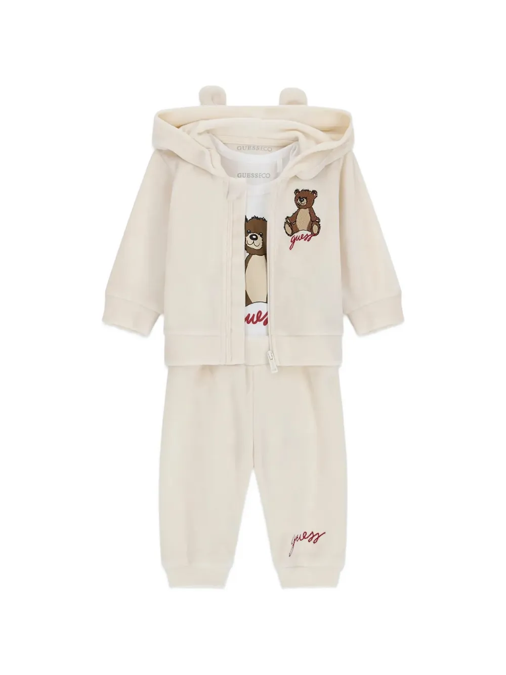 guess kids 곰 패치 트랙수트 세트