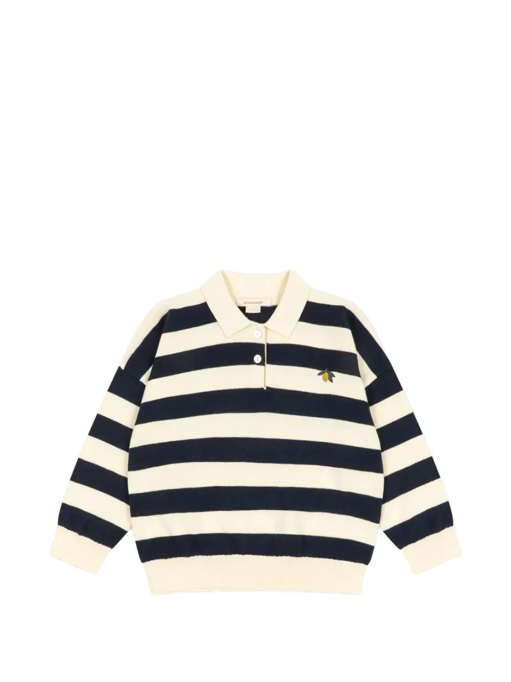 Konges Sløjd Manis striped polo sweater - Toni neutri