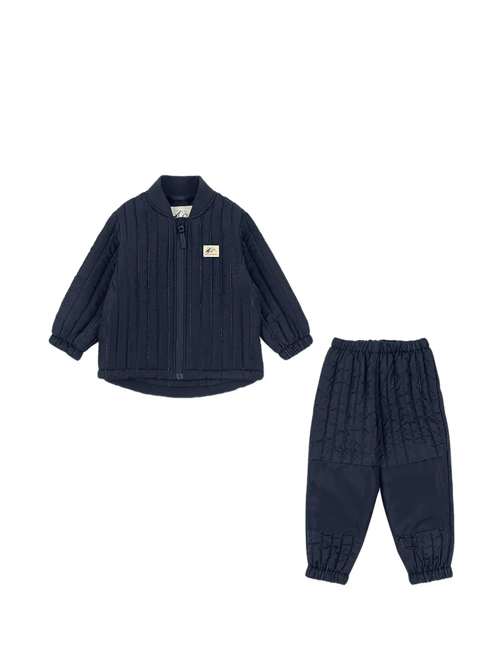 Konges Sløjd Evi quilted zip-up padded jacket and trouser set - Blu