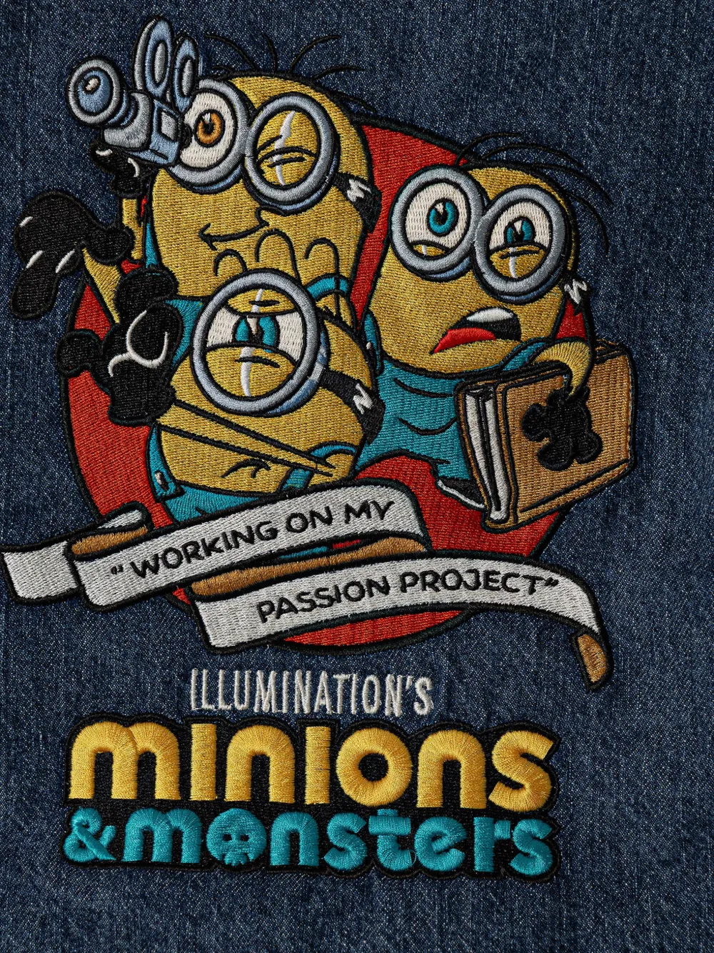 guess kids x Minions embroidered denim jacket Blauw