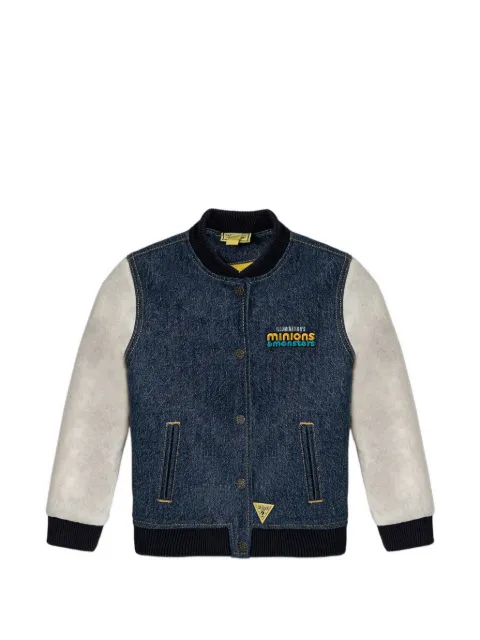 guess kids x Minions embroidered denim jacket