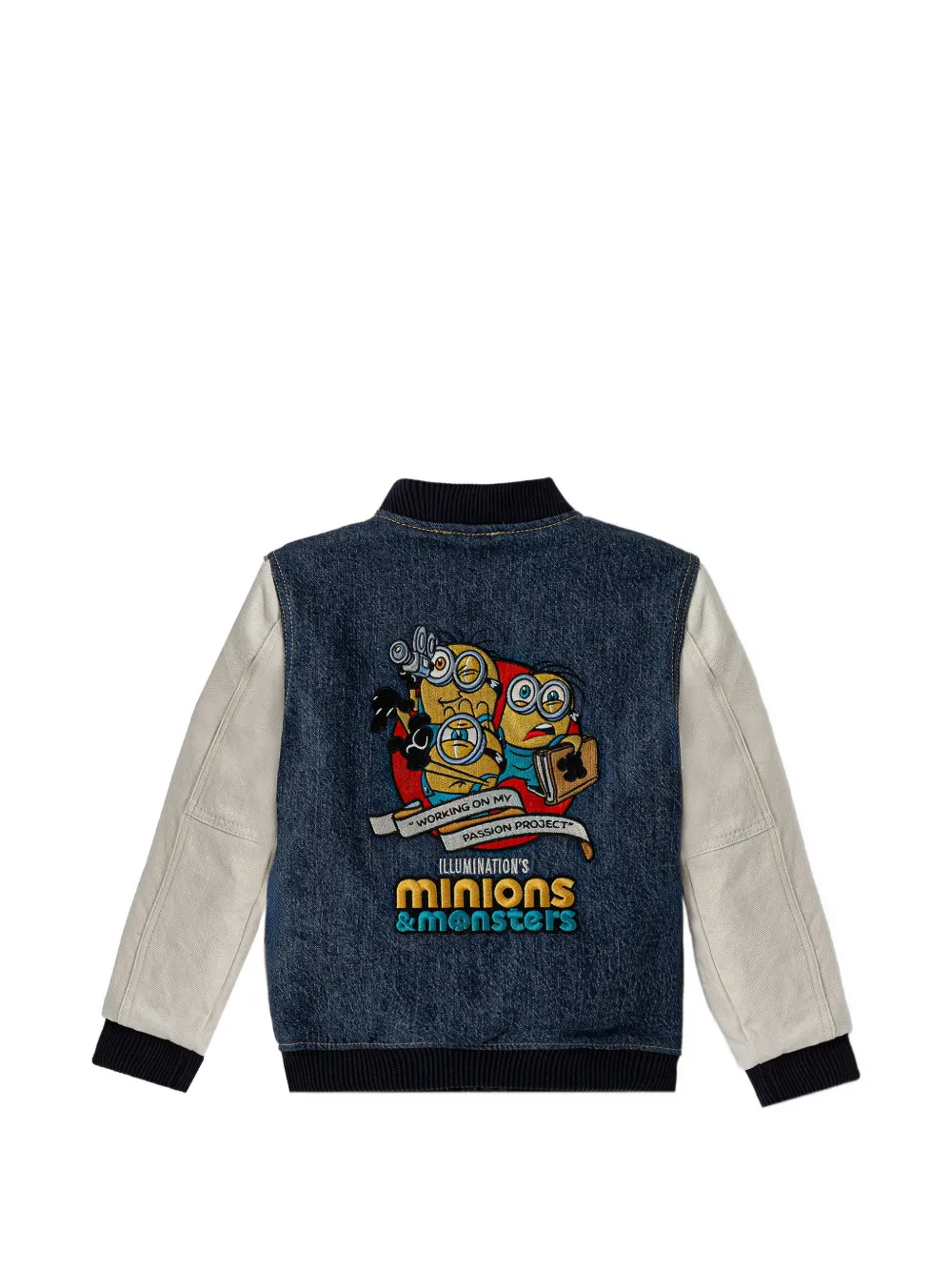 guess kids x Minions embroidered denim jacket Blauw